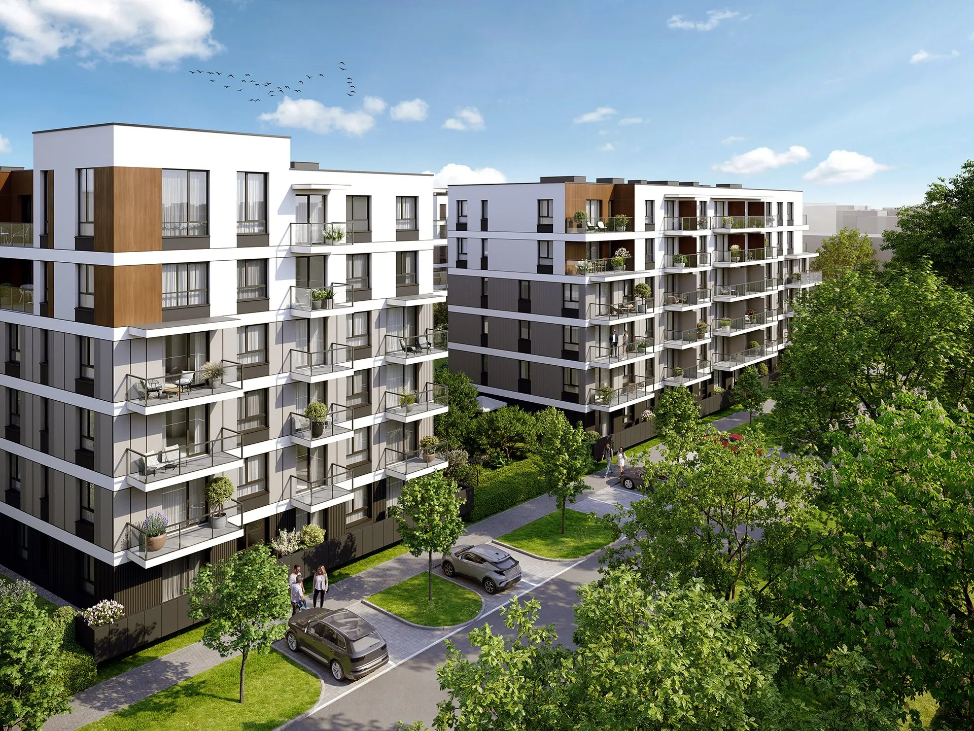 Wizualizacja budynku Apartamenty Beethovena na warszawskich Sielcach